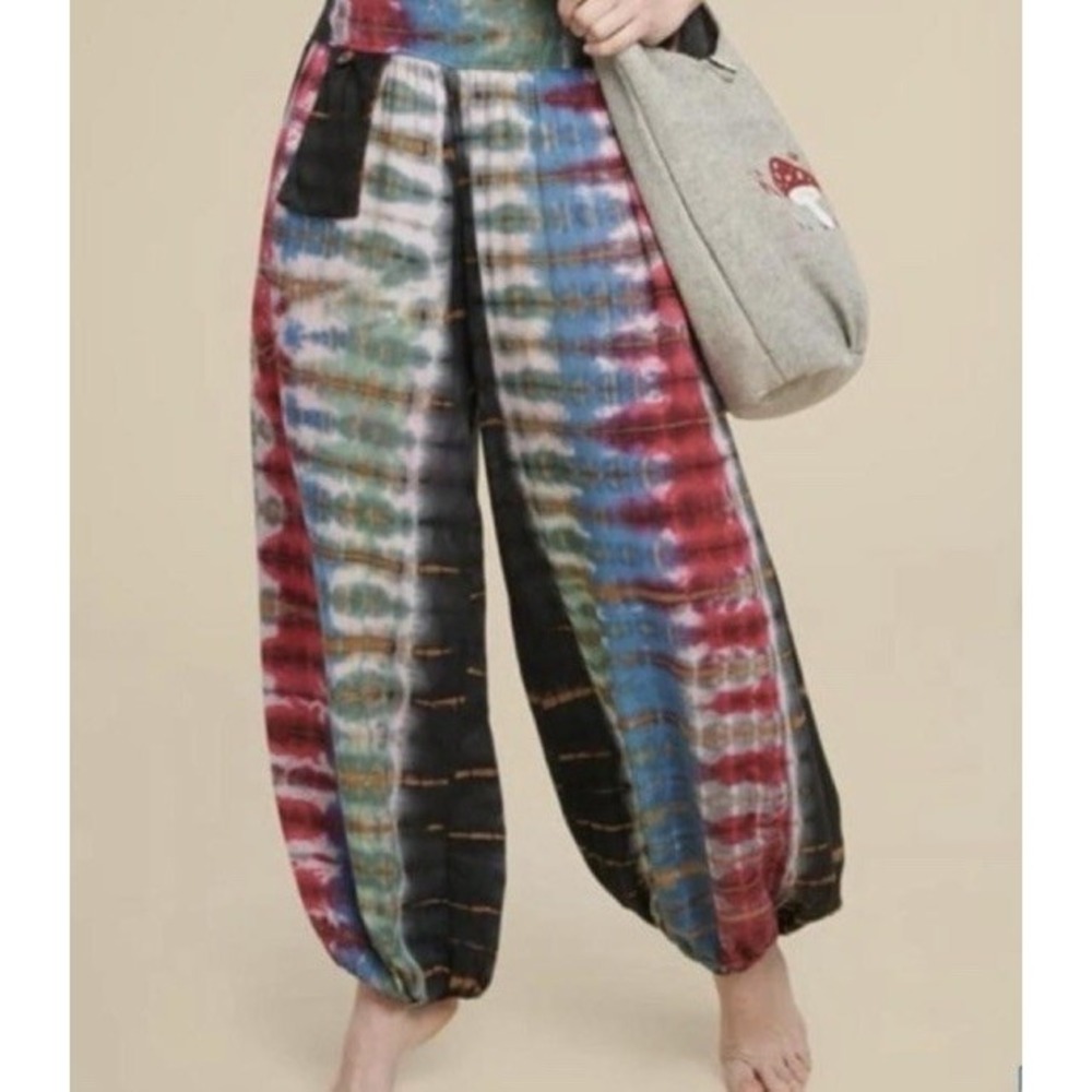 NWT Earthbound Trading Company Harem Pants Size L Boho